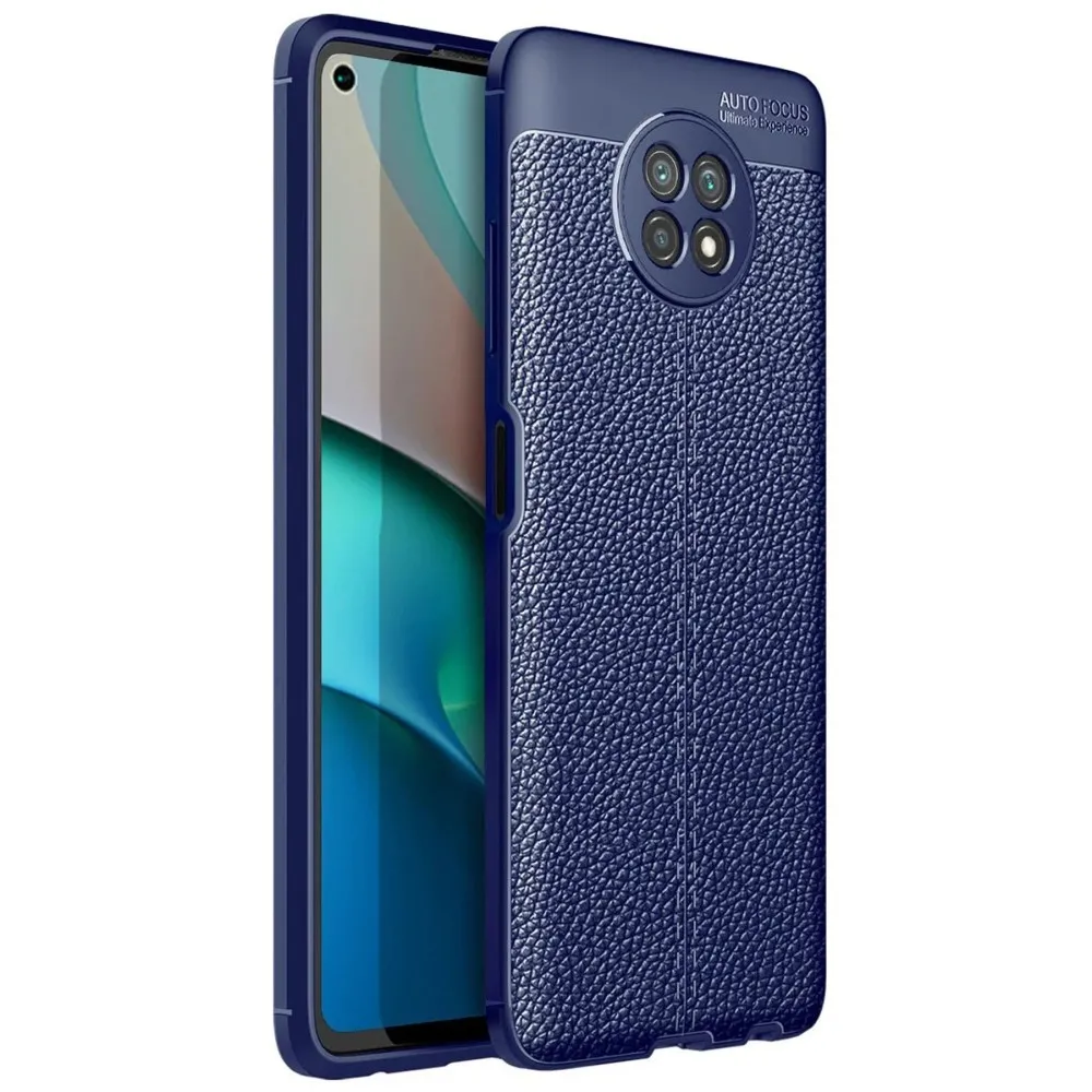 Newface Xiaomi Redmi Note 9 5G Kılıf Auto Focus Kapak - Lacivert