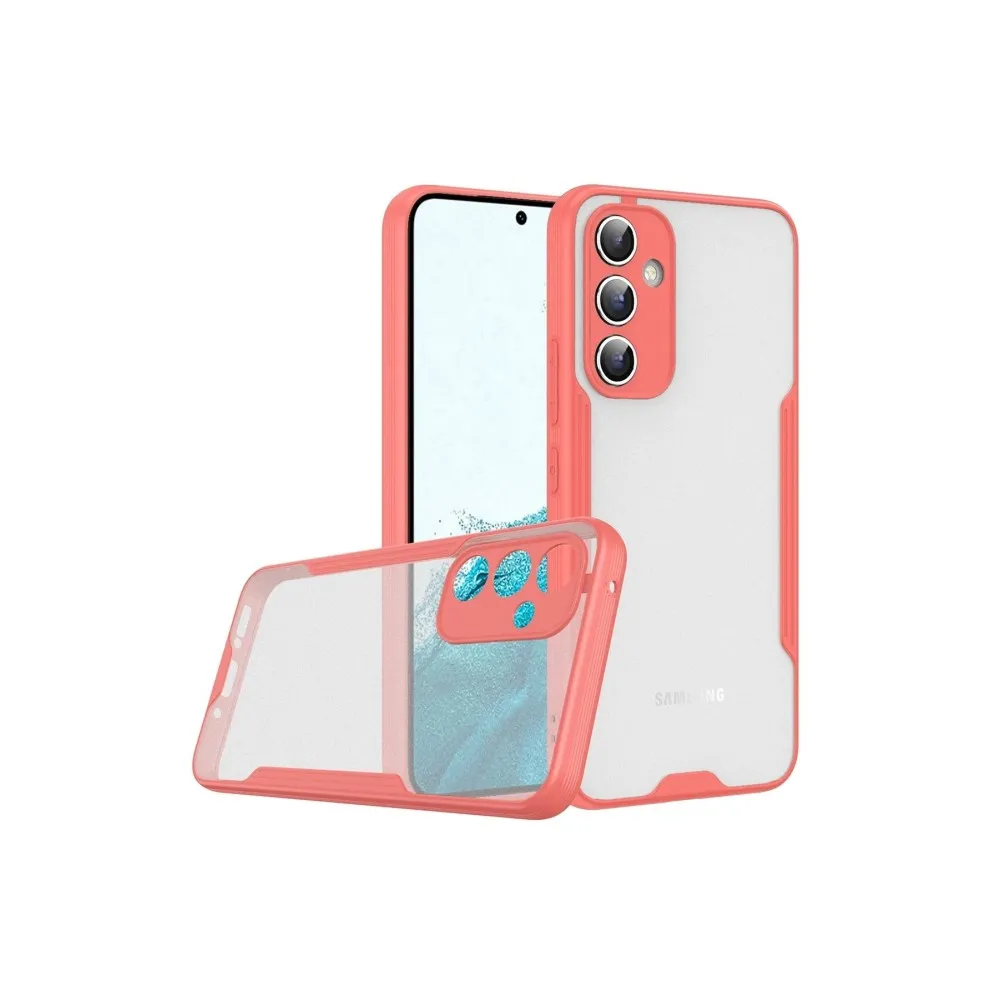 Newface Samsung Galaxy A24 4G Kılıf Platin Silikon - Pembe