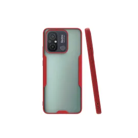 Newface Xiaomi Redmi 12C Kılıf Platin Silikon - Kırmızı