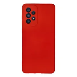 Newface Samsung Galaxy A23 4G Kılıf Nano Içi Kadife Silikon - Kırmızı