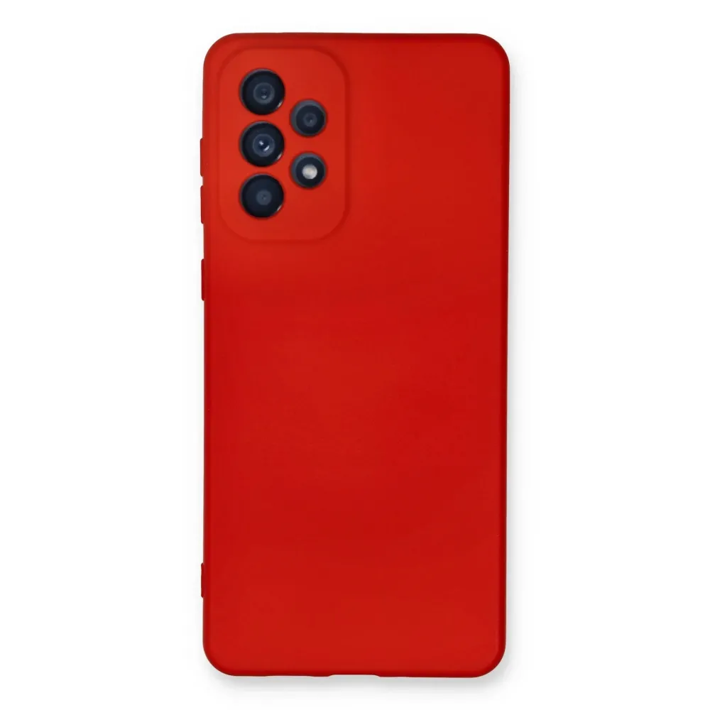 Newface Samsung Galaxy A33 5G Kılıf Nano Içi Kadife Silikon - Kırmızı