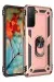 Newface Samsung Galaxy S21 Plus Kılıf Sofya Yüzüklü Silikon Kapak - Rose