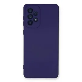 Newface Samsung Galaxy A33 5G Kılıf Nano Içi Kadife Silikon - Mor