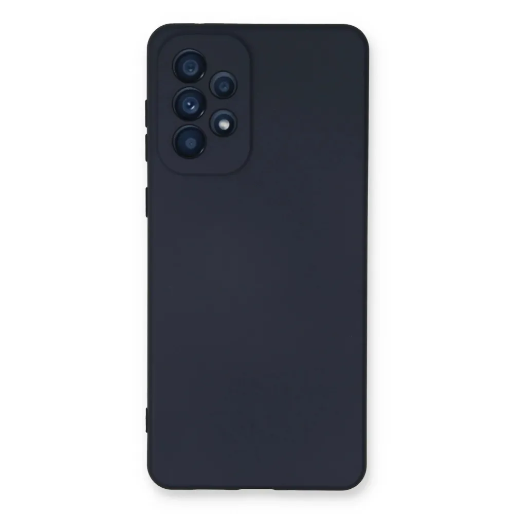 Newface Samsung Galaxy A33 5G Kılıf Nano Içi Kadife Silikon - Lacivert