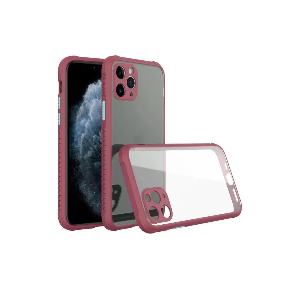 Newface Iphone 11 Pro Kılıf Miami Şeffaf Silikon - Fuşya