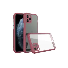 Newface Iphone 11 Pro Kılıf Miami Şeffaf Silikon - Fuşya