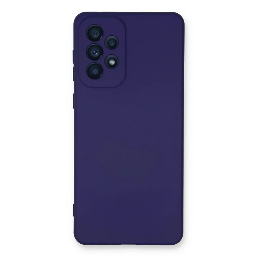 Newface Samsung Galaxy A53 5G Kılıf Nano Içi Kadife Silikon - Mor
