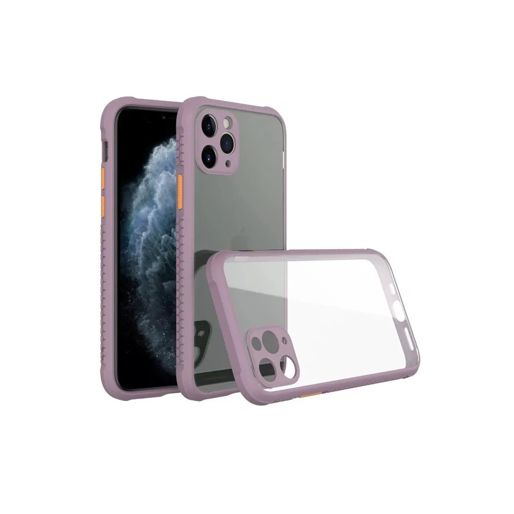 Newface Iphone 11 Pro Kılıf Miami Şeffaf Silikon - Açık Mor