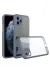 Newface Iphone 11 Pro Max Kılıf Miami Şeffaf Silikon - Gri