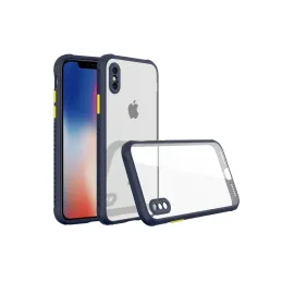 Newface Iphone Xs Max Kılıf Miami Şeffaf Silikon - Lacivert
