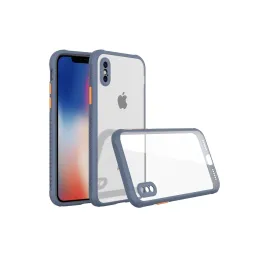 Newface Iphone Xs Max Kılıf Miami Şeffaf Silikon - Gri