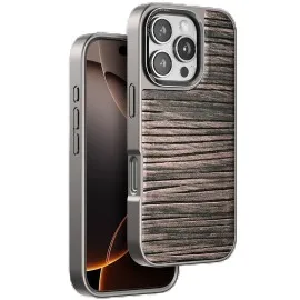 Venco iPhone 16 Pro Max Wave Kapak - Kahverengi