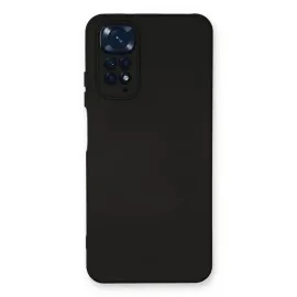 Newface Xiaomi Redmi Note 11 Kılıf Nano Içi Kadife Silikon - Siyah