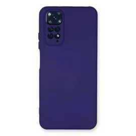 Newface Xiaomi Redmi Note 11 Kılıf Nano içi Kadife Silikon - Mor