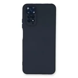 Newface Xiaomi Redmi Note 11 Kılıf Nano içi Kadife Silikon - Lacivert