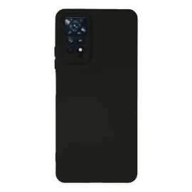 Newface Xiaomi Redmi Note 11 Pro Kılıf Nano içi Kadife Silikon - Siyah