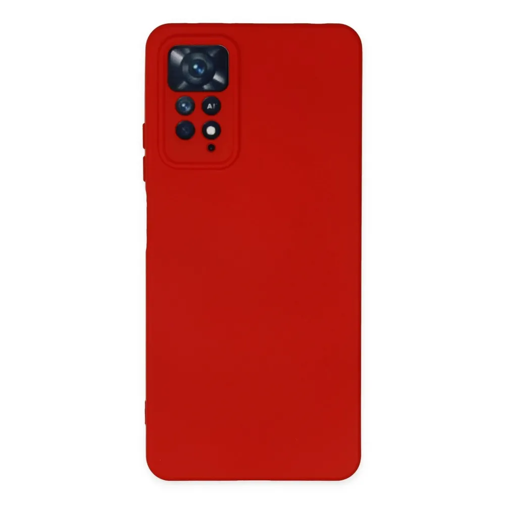 Newface Xiaomi Redmi Note 11 Pro Kılıf Nano Içi Kadife Silikon - Kırmızı