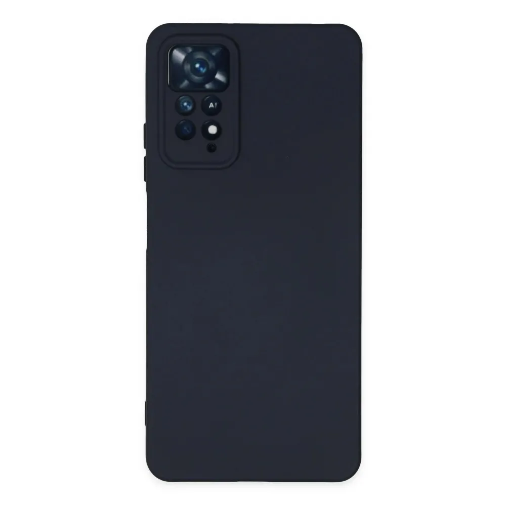 Newface Xiaomi Redmi Note 11 Pro Kılıf Nano Içi Kadife Silikon - Lacivert