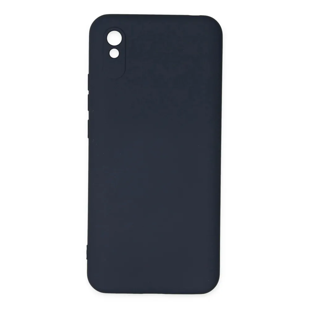 Newface Xiaomi Redmi 9A Kılıf Nano Içi Kadife Silikon - Lacivert