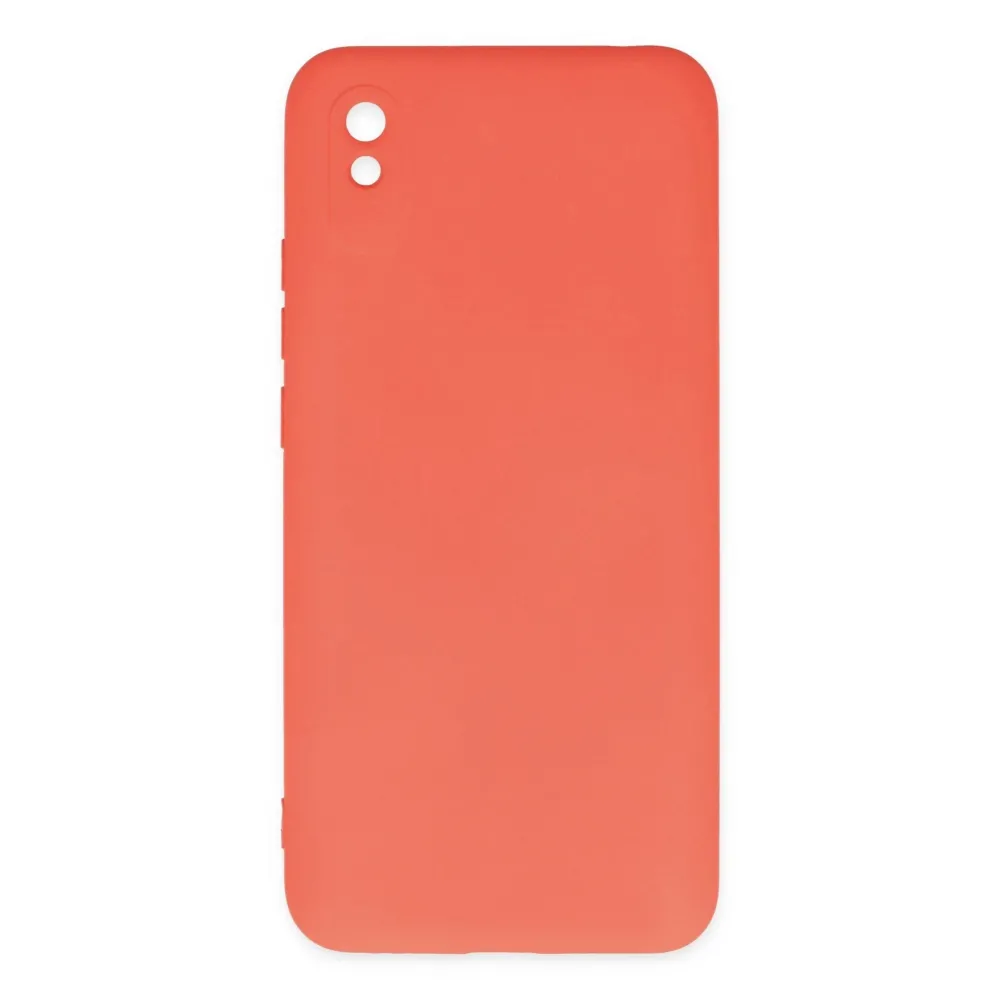 Newface Xiaomi Redmi 9A Kılıf Nano Içi Kadife Silikon - Turuncu