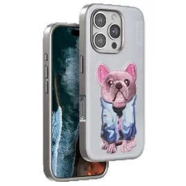 Venco Iphone 16 Pro Cute Desenli Kapak - Kahverengi