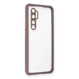 Newface Xiaomi Mi Note 10 Lite Kılıf Miami Şeffaf Silikon - Açık Mor