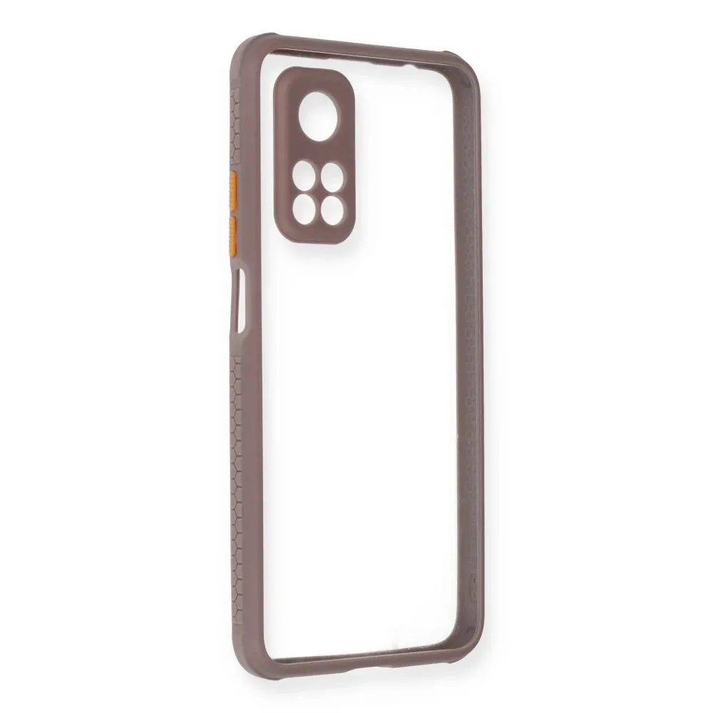 Newface Xiaomi Mi 10T Pro Kılıf Miami Şeffaf Silikon - Açık Mor