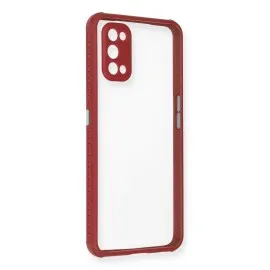 Newface Realme 7 Pro Kılıf Miami Şeffaf Silikon - Fuşya