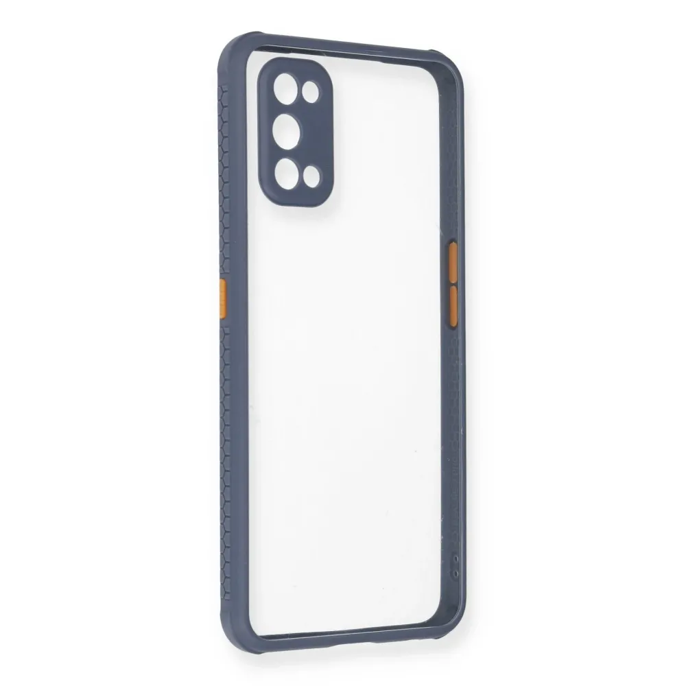 Newface Realme 7 Pro Kılıf Miami Şeffaf Silikon - Gri