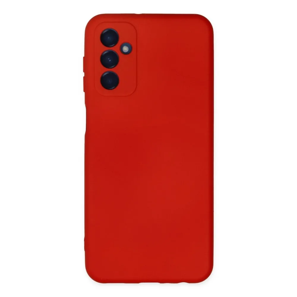 Newface Samsung Galaxy M23 Kılıf Nano Içi Kadife Silikon - Kırmızı