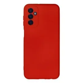 Newface Samsung Galaxy M23 Kılıf Nano Içi Kadife Silikon - Kırmızı