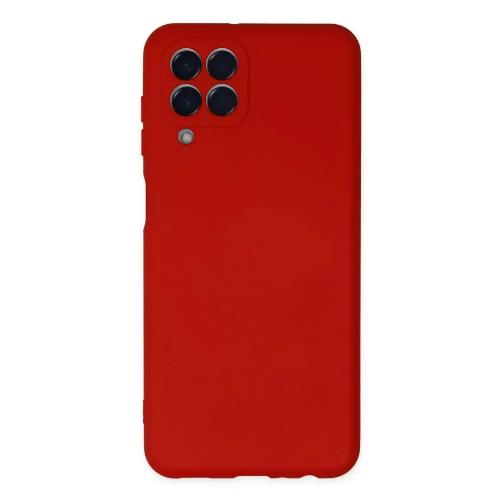 Newface Samsung Galaxy M33 Kılıf Nano Içi Kadife Silikon - Kırmızı