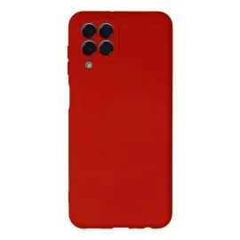 Newface Samsung Galaxy M33 Kılıf Nano Içi Kadife Silikon - Kırmızı