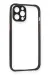 Newface Iphone 12 Pro Kılıf Miami Şeffaf Silikon - Siyah