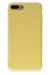 Newface Iphone 7 Plus Kılıf Nano Içi Kadife Silikon - Sarı