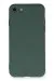 Newface Iphone 7 Kılıf Nano Içi Kadife Silikon - Koyu Yeşil