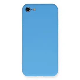 Newface Iphone 7 Kılıf Nano Içi Kadife Silikon - Mavi