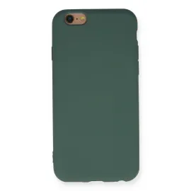 Newface Iphone 6 Kılıf Nano Içi Kadife Silikon - Koyu Yeşil