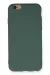 Newface Iphone 6 Kılıf Nano Içi Kadife Silikon - Koyu Yeşil