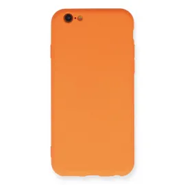 Newface Iphone 6 Kılıf Nano Içi Kadife Silikon - Turuncu