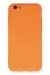 Newface Iphone 6 Kılıf Nano Içi Kadife Silikon - Turuncu