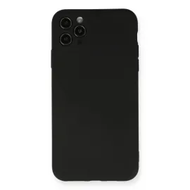 Newface Iphone 11 Pro Max Kılıf Nano Içi Kadife Silikon - Siyah