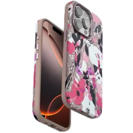 Onegif Iphone 14 Pro Max Flower Series Magsafe Kapak - Pembe
