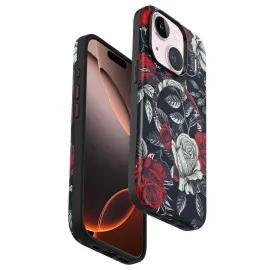 Onegif Iphone 15 Flower Series Magsafe Kapak - Siyah