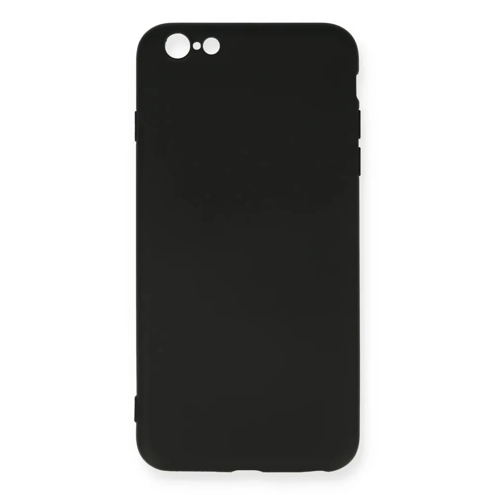 Newface Iphone 6 Plus Kılıf Nano Içi Kadife Silikon - Siyah