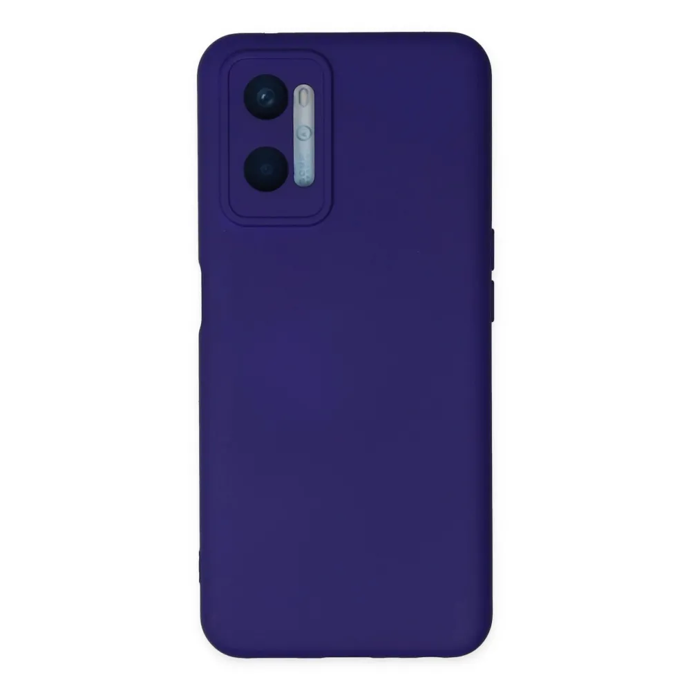 Newface Oppo A96 Kılıf Nano Içi Kadife Silikon - Mor
