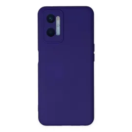 Newface Oppo A96 Kılıf Nano Içi Kadife Silikon - Mor