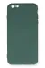 Newface Iphone 6 Plus Kılıf Nano Içi Kadife Silikon - Koyu Yeşil