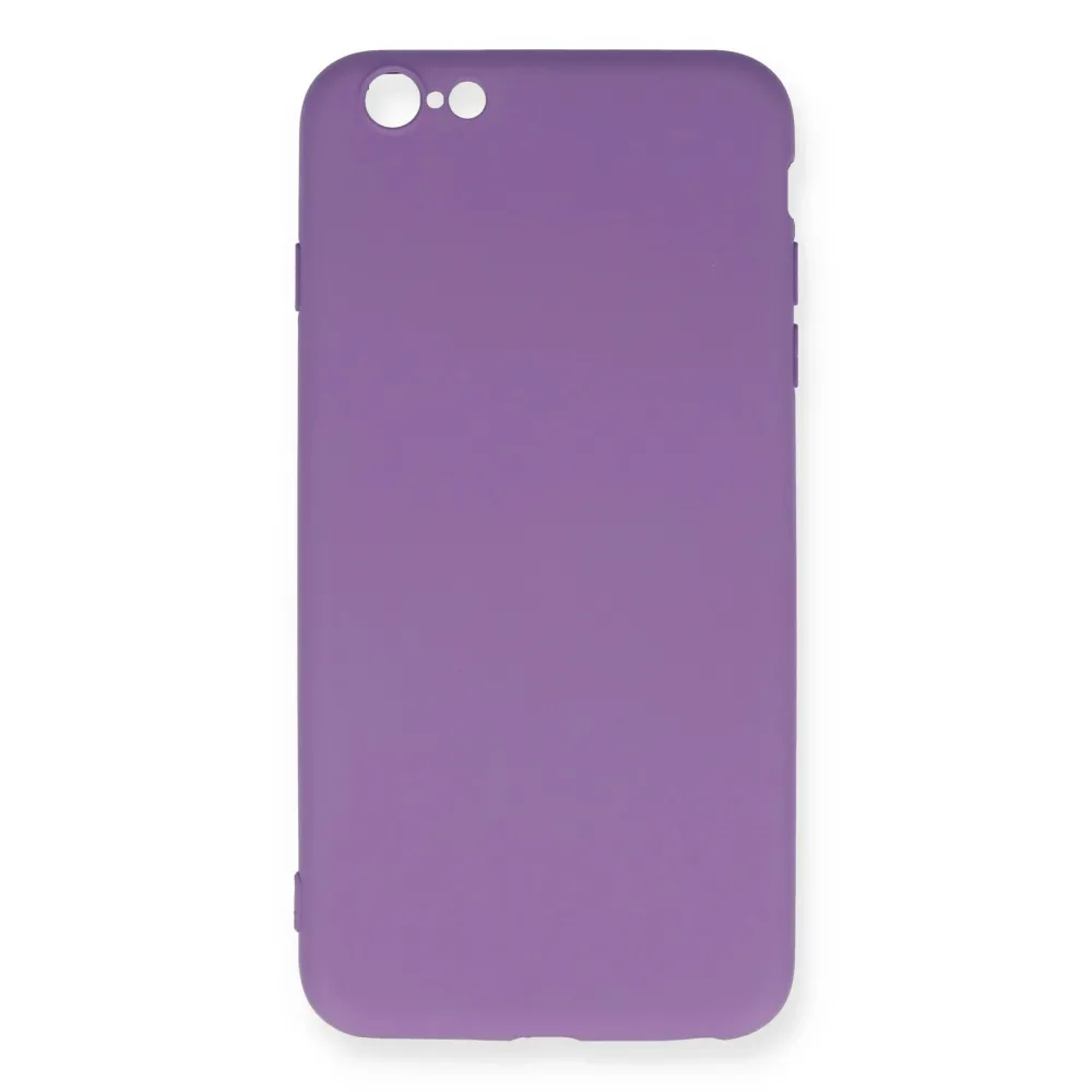 Newface Iphone 6 Plus Kılıf Nano Içi Kadife Silikon - Mor