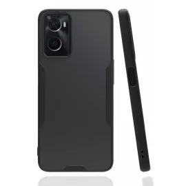 Newface Oppo A96 Kılıf Platin Silikon - Siyah